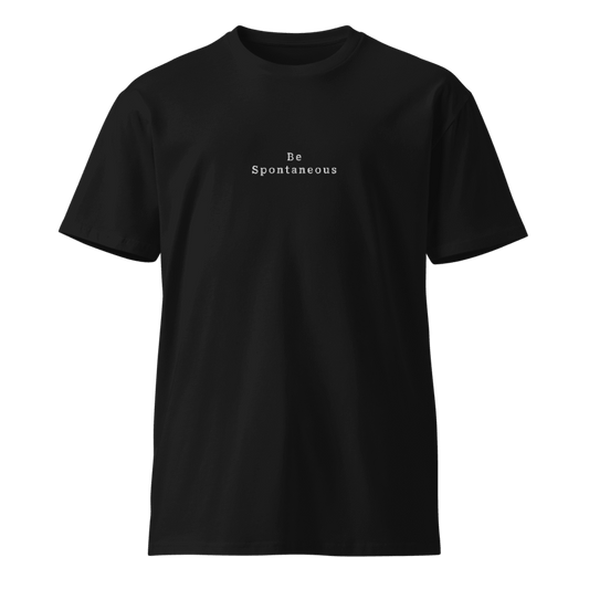 Be Spontaneous Black Tee